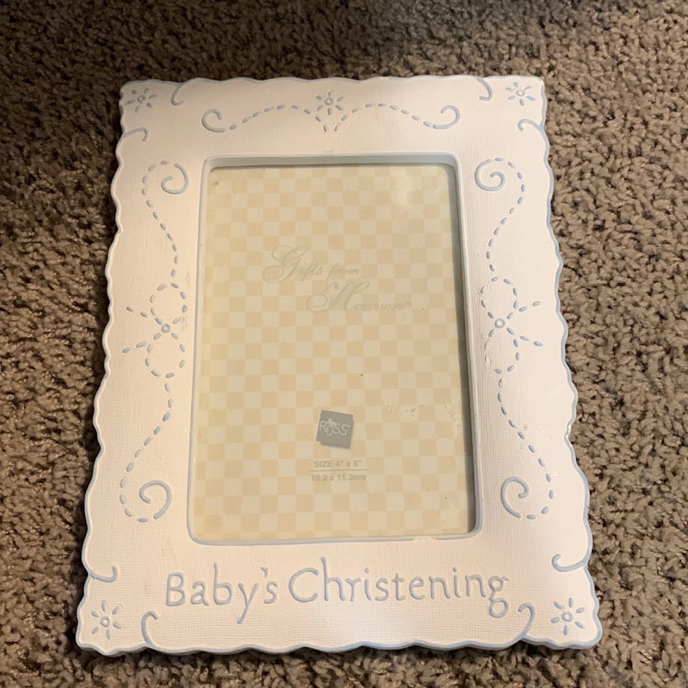 Baby’s Christening Picture Frame